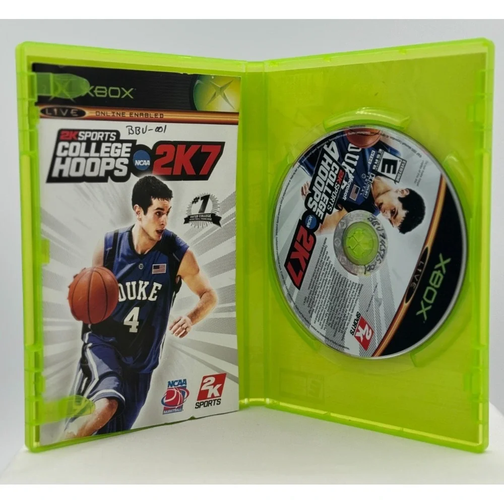 College Hoops 2K7 (Microsoft Xbox, 2006) WITH Manual - Tested - E for Everyone